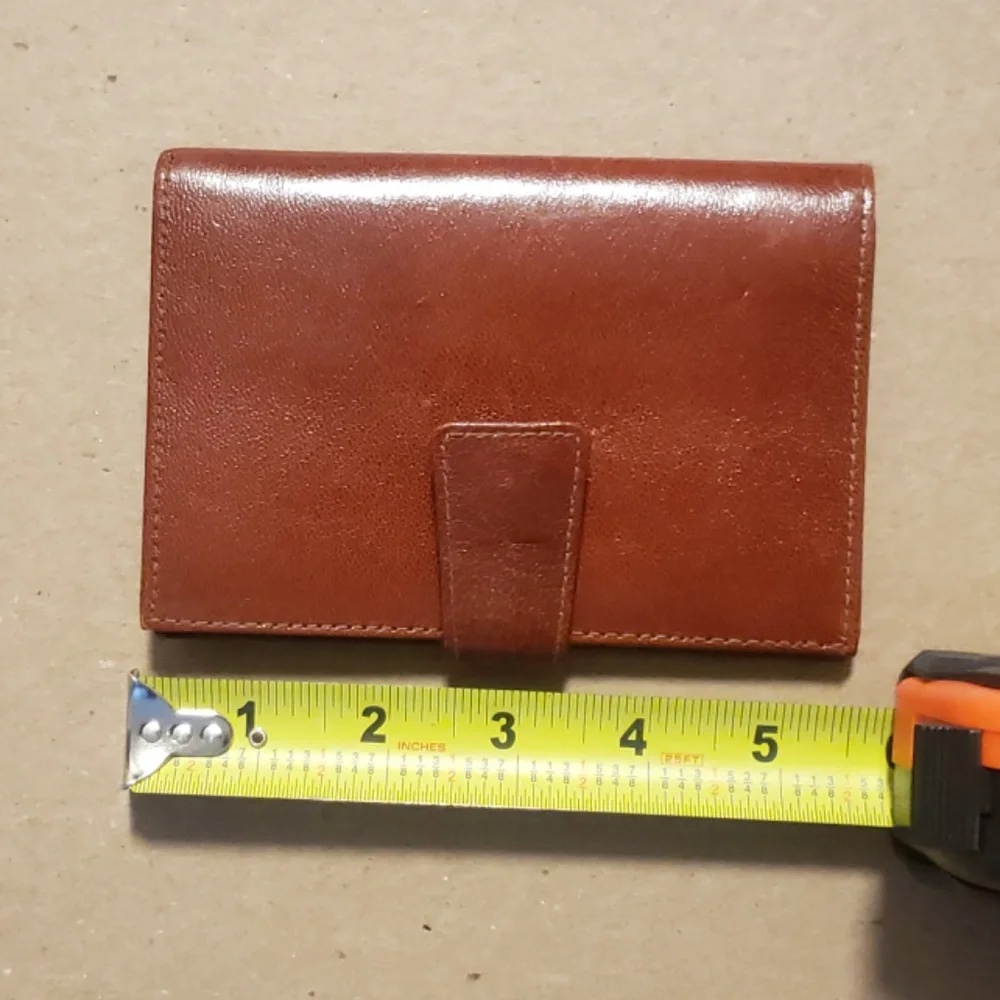 Vintage 80s Authentic French Leather Wallet Brand New Never Used